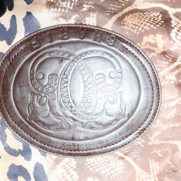 VINTAGE IMAN White Leather w/Animal Print Sharif - Picture 10 of 12